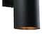 Vaxcel Chiasso Aluminum 2 Light Black Cylinder Outdoor Wall Lantern Clear Glass CO-OWB052TB - alternate 3